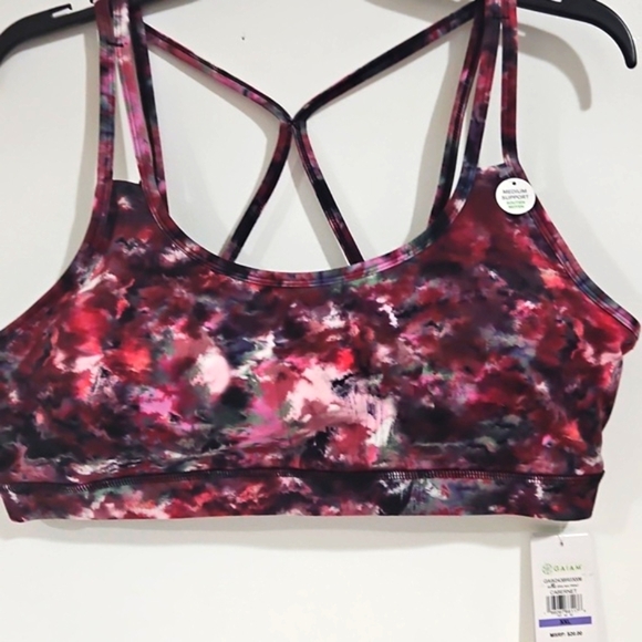 GAIAM Multicolor Tie-Dye Sports Bra - Picture 5 of 8